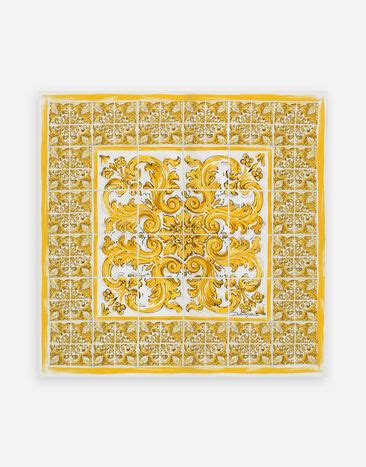 dolce gabbana foulard maiolica|dolce and gabbana gialla.